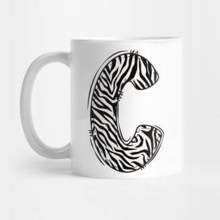 Zebra Letter C Mug